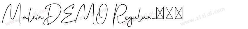 MalrinDEMO Regular字体转换
